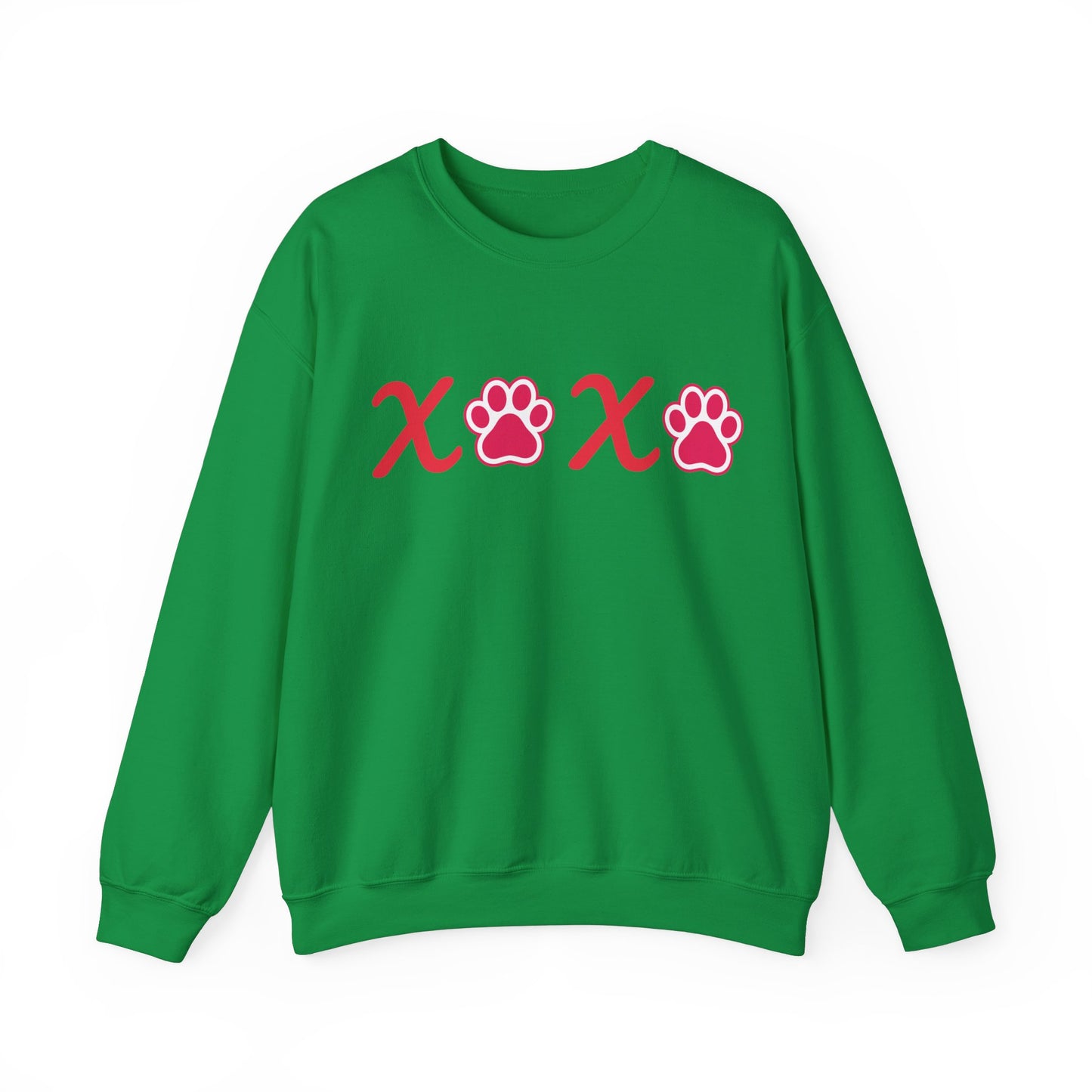 Valentine's Day Dog Lover Sweatshirt - XOXO Unisex Crewneck Sweatshirt