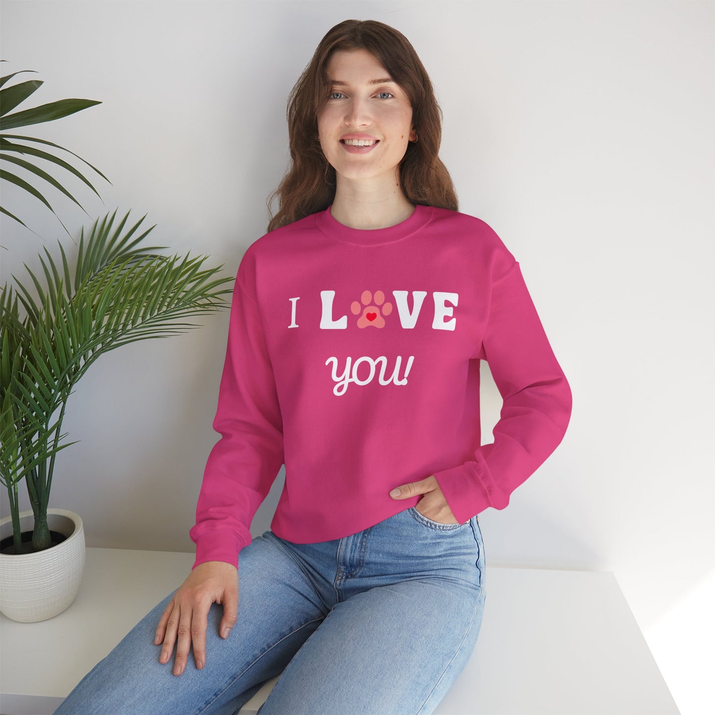 I WOOF YOU -Dog Lover Sweatshirt