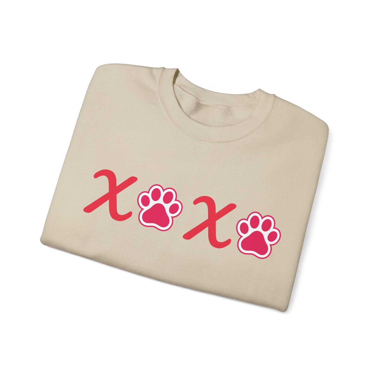 Valentine's Day Dog Lover Sweatshirt - XOXO Unisex Crewneck Sweatshirt