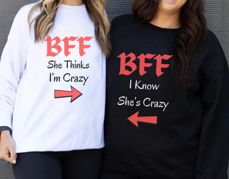 Funny Besfriends Sweatshirt Bundle