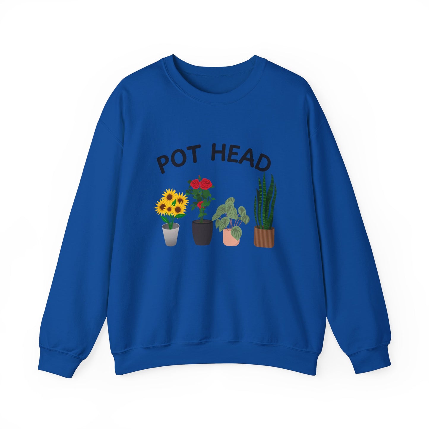 Pot Head - Funny Gardening and Plant Lover Swatshirt