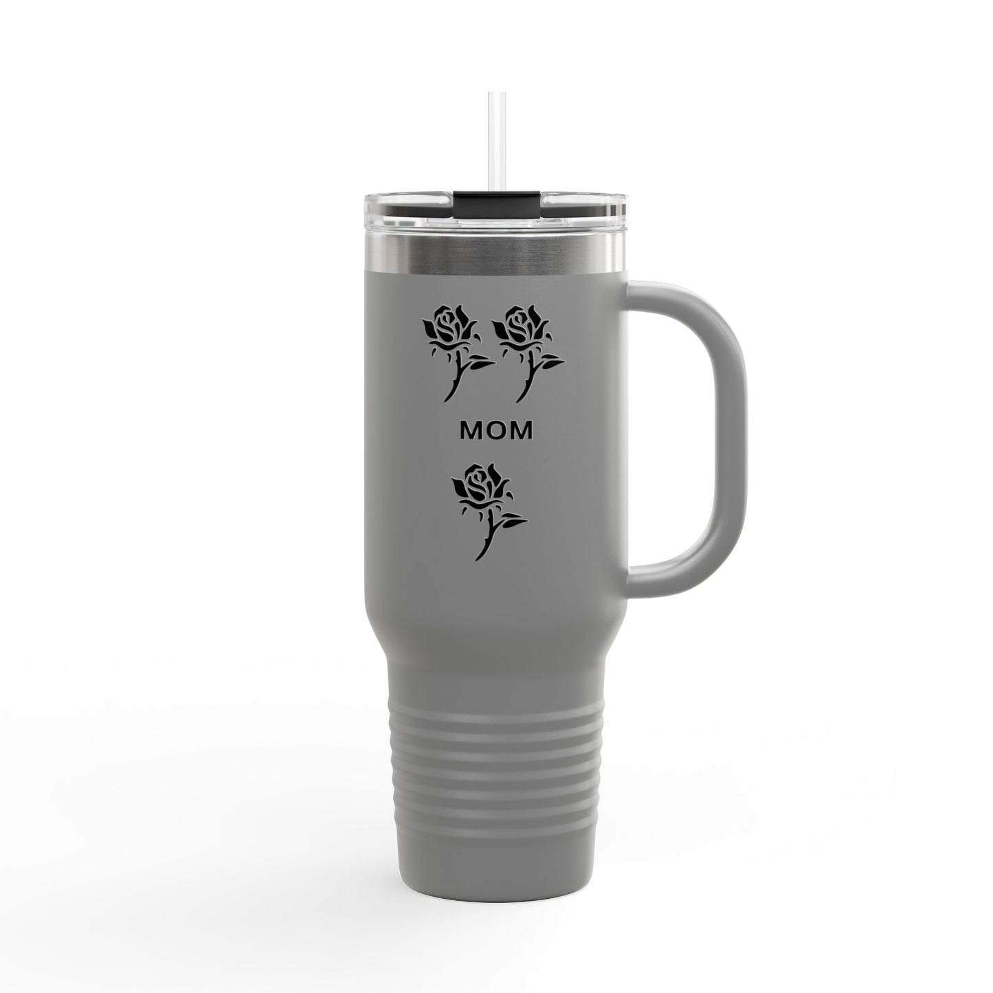 Custom Rose Mom Insulated Travel Mug - 40oz