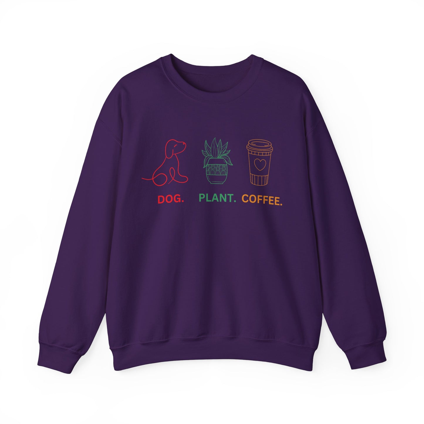 Dog Plant Coffee Sweatshirt