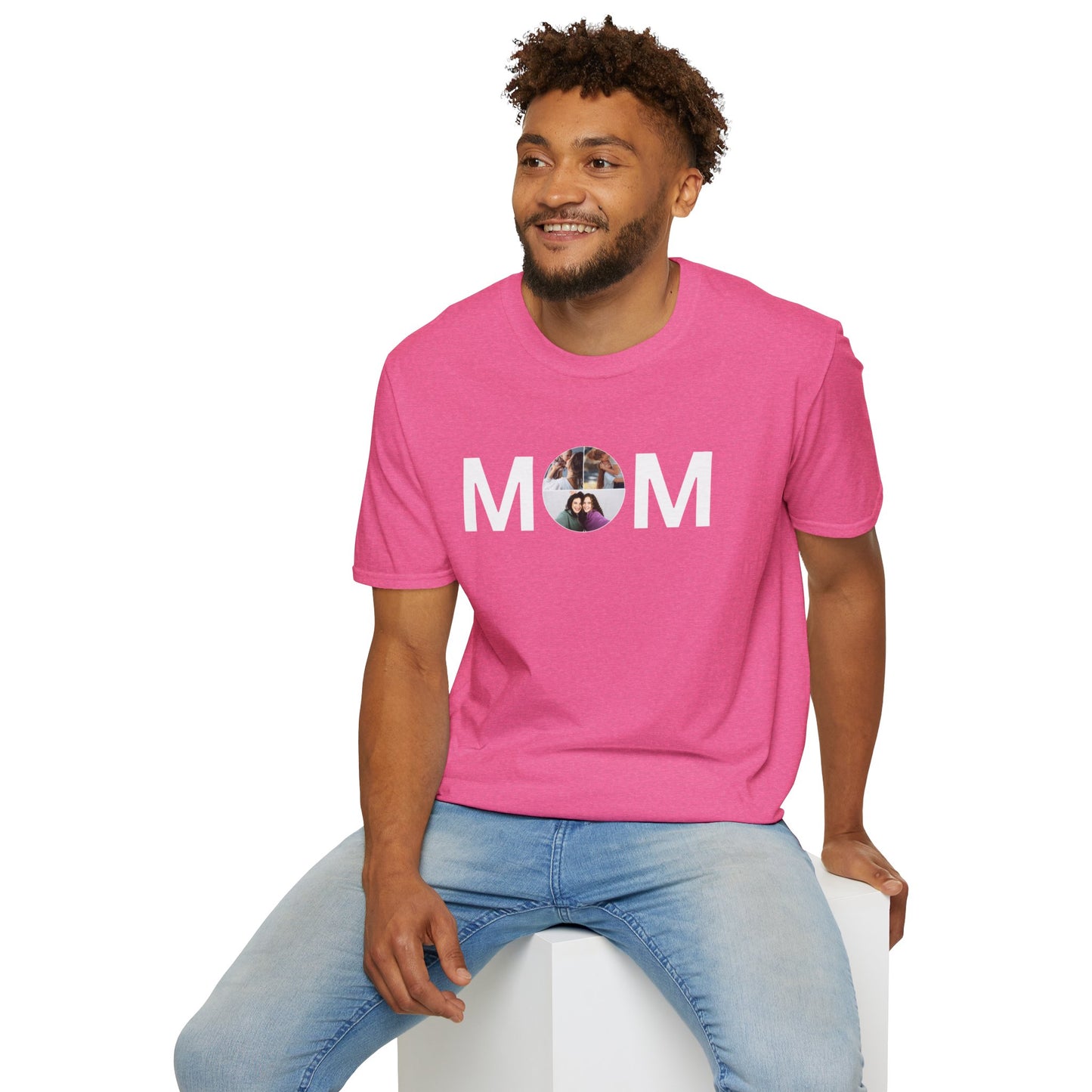 Personalized MOM Photo T-Shirt | Tee for Mother's Day & Family Gifts