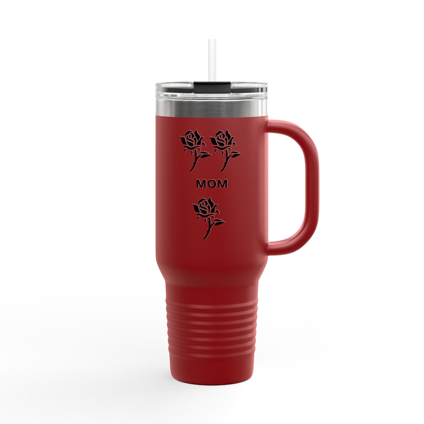 Custom Rose Mom Insulated Travel Mug - 40oz