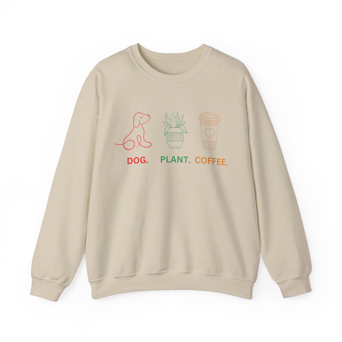 Dog Plant Coffee Sweatshirt