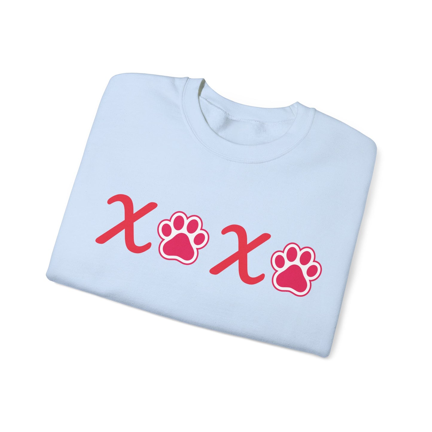 Valentine's Day Dog Lover Sweatshirt - XOXO Unisex Crewneck Sweatshirt