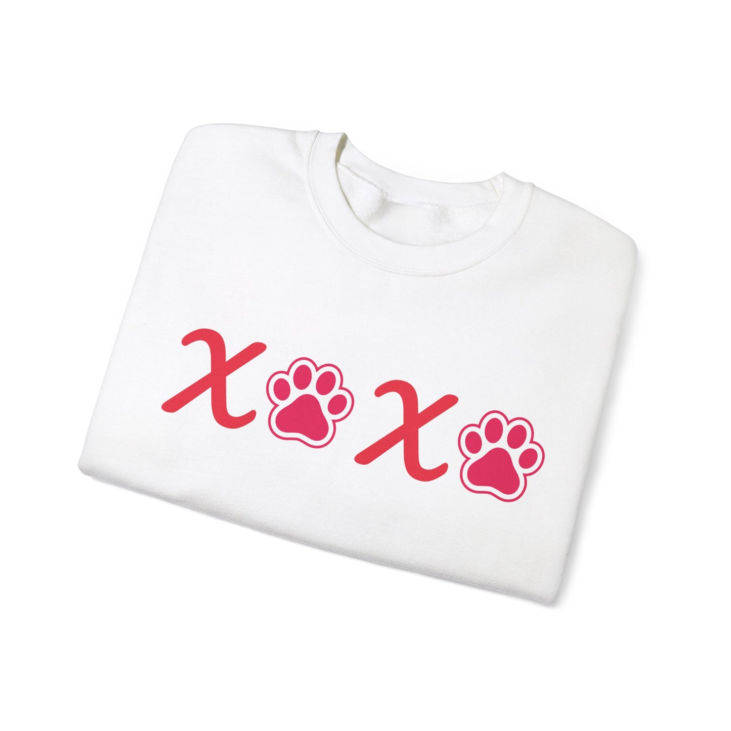 Valentine's Day Dog Lover Sweatshirt - XOXO Unisex Crewneck Sweatshirt