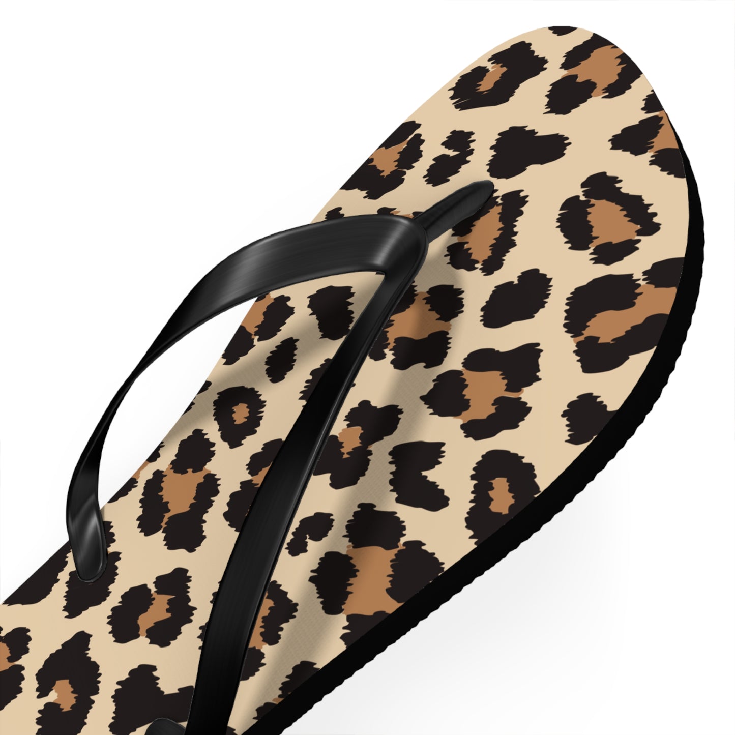 Leopard Print Flip Flops - Trendy Summer Sandals for Beach Days & Casual Outings