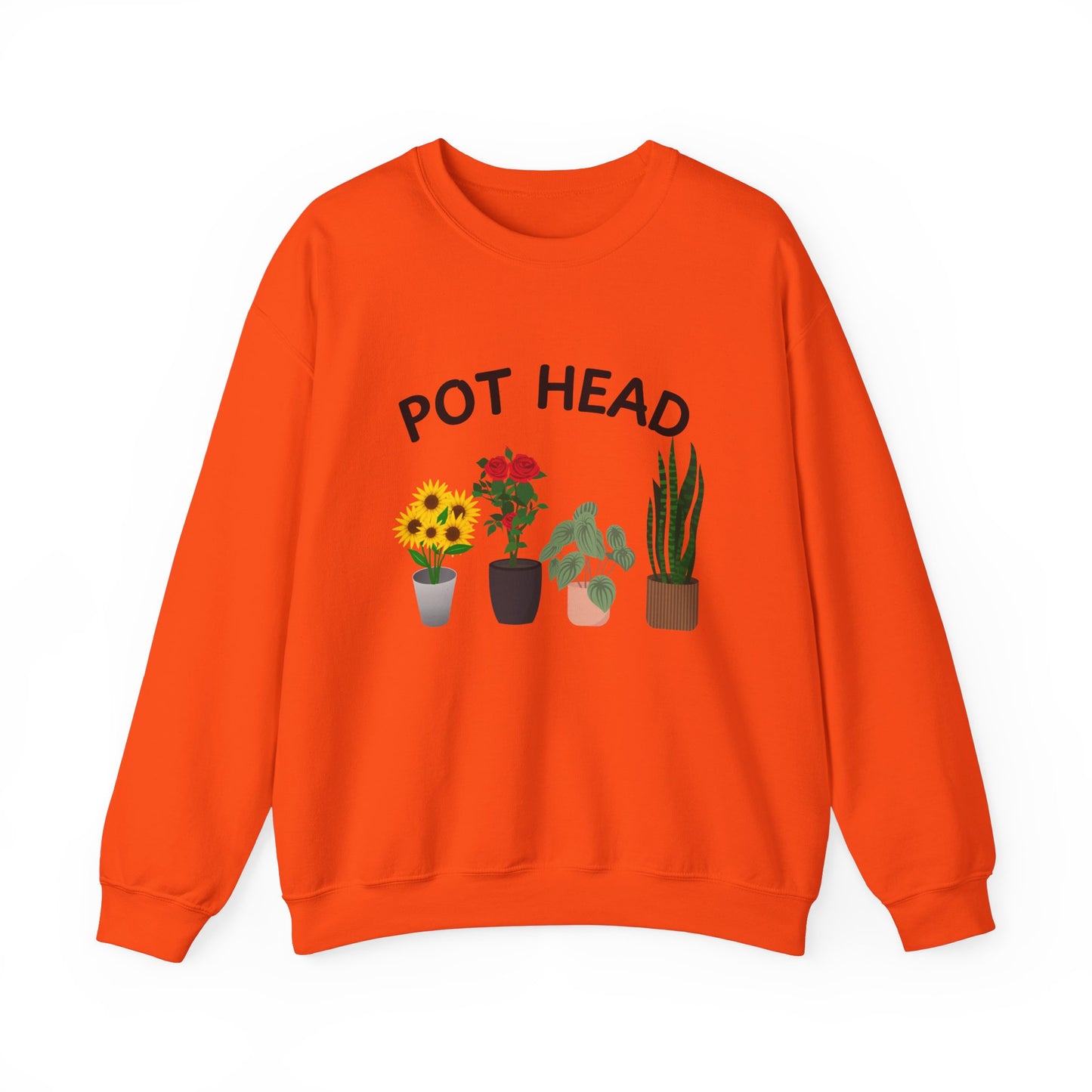 Pot Head - Funny Gardening and Plant Lover Swatshirt