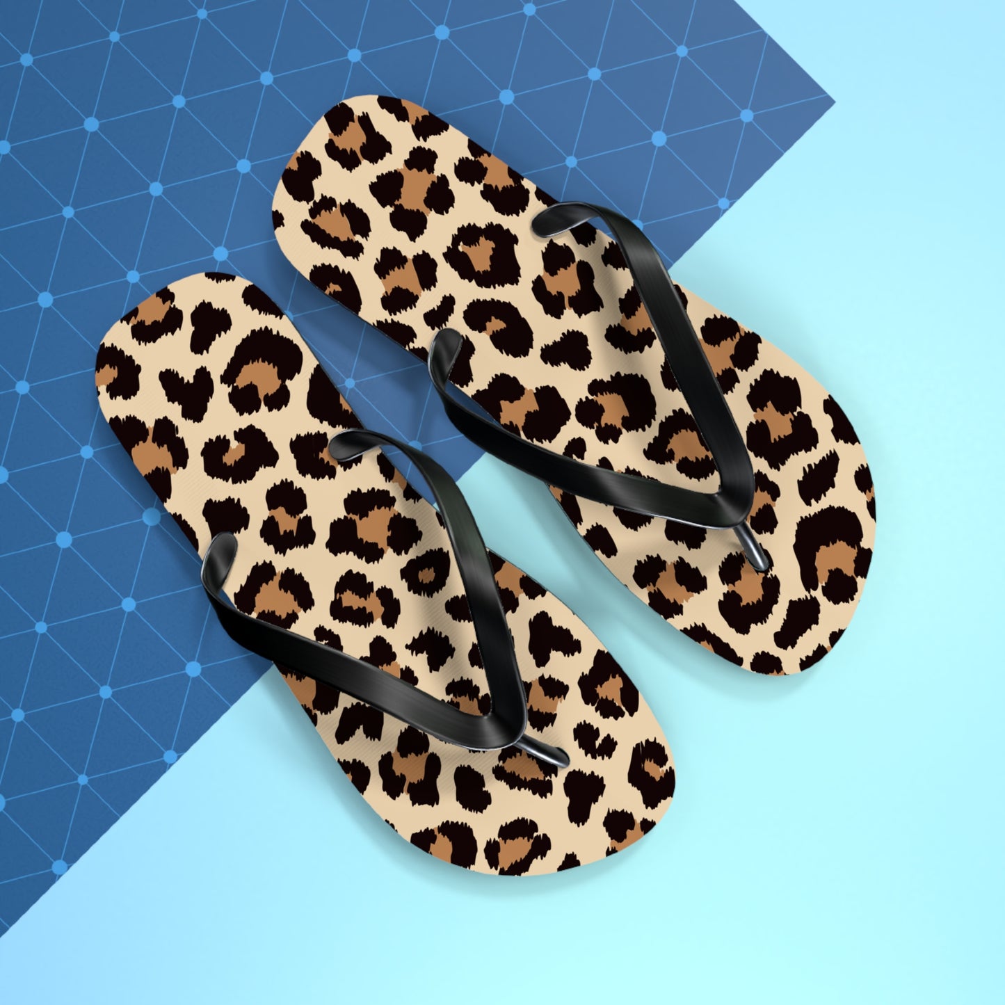 Leopard Print Flip Flops - Trendy Summer Sandals for Beach Days & Casual Outings