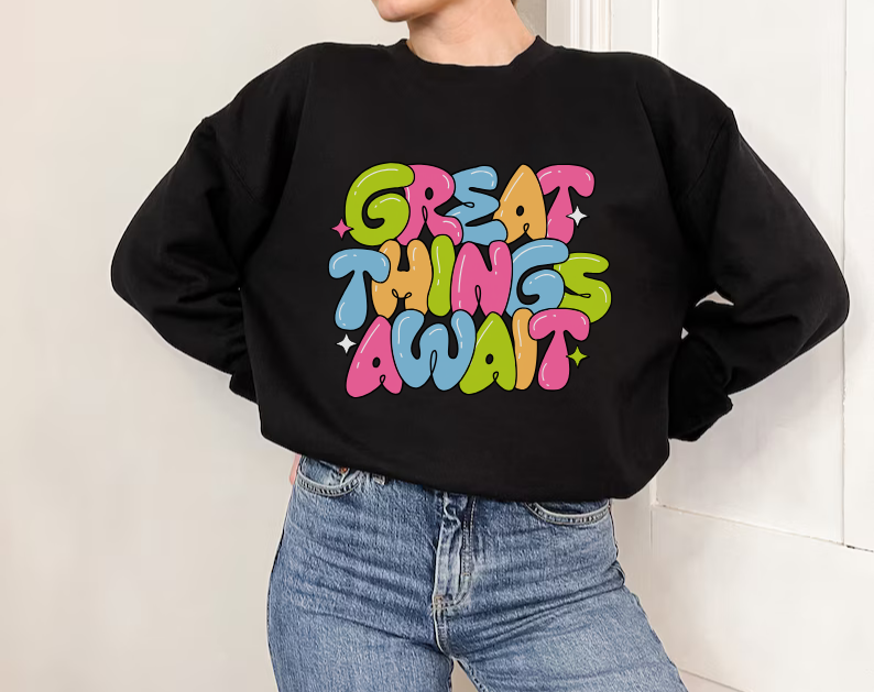 Great Things Await - Crewneck Sweatshirt