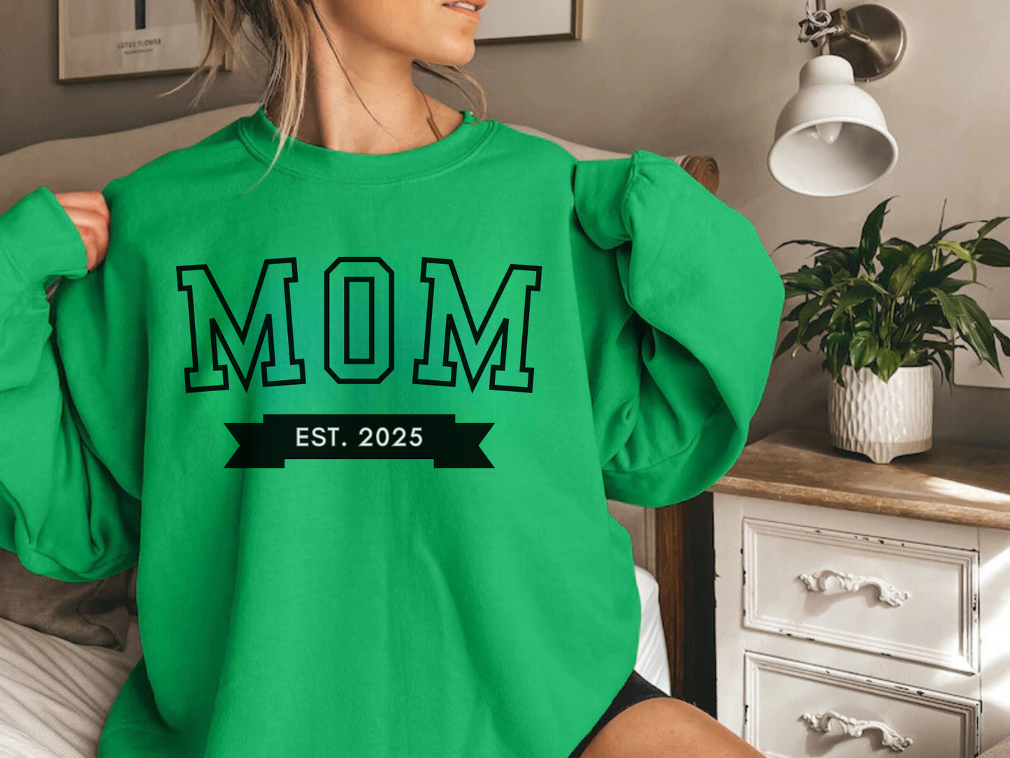 Mom Est New Mom Sweatshirt