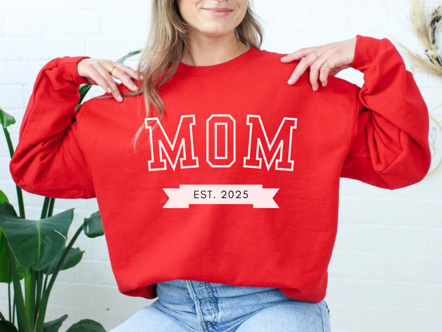 Mom Est New Mom Sweatshirt