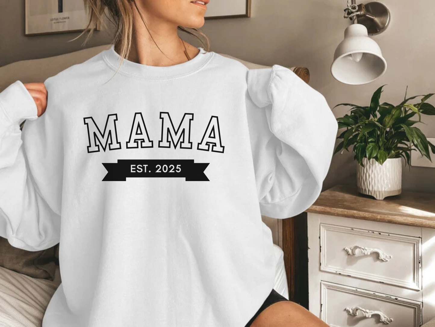 Mama Est New Mom Sweatshirt