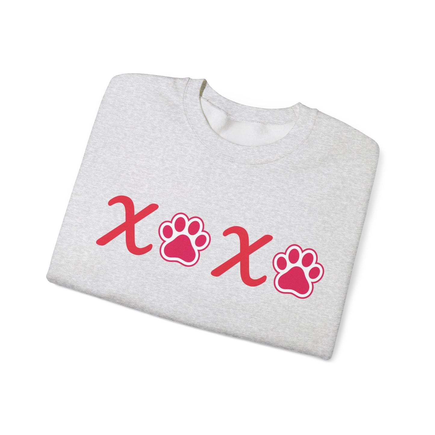 Valentine's Day Dog Lover Sweatshirt - XOXO Unisex Crewneck Sweatshirt