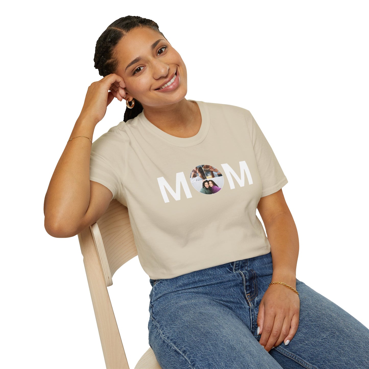 Personalized MOM Photo T-Shirt | Tee for Mother's Day & Family Gifts