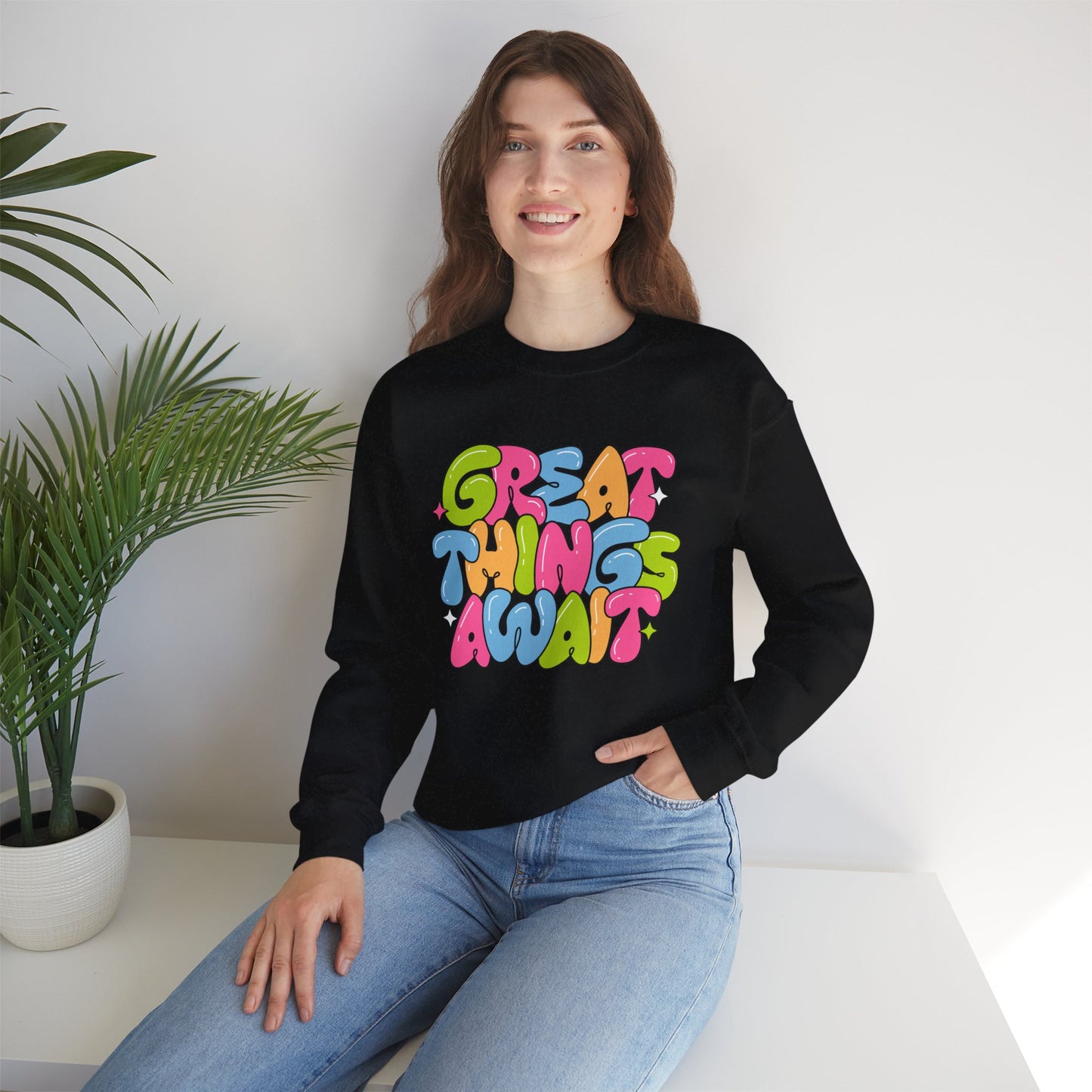 Great Things Await - Crewneck Sweatshirt