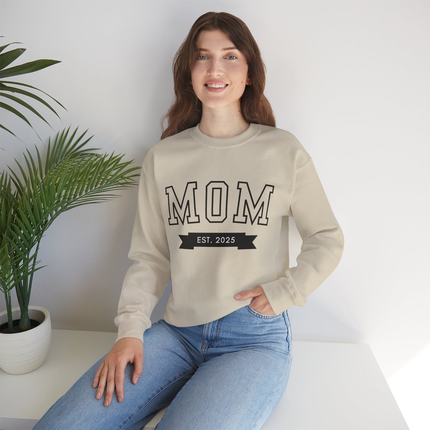 Mom Est New Mom Sweatshirt