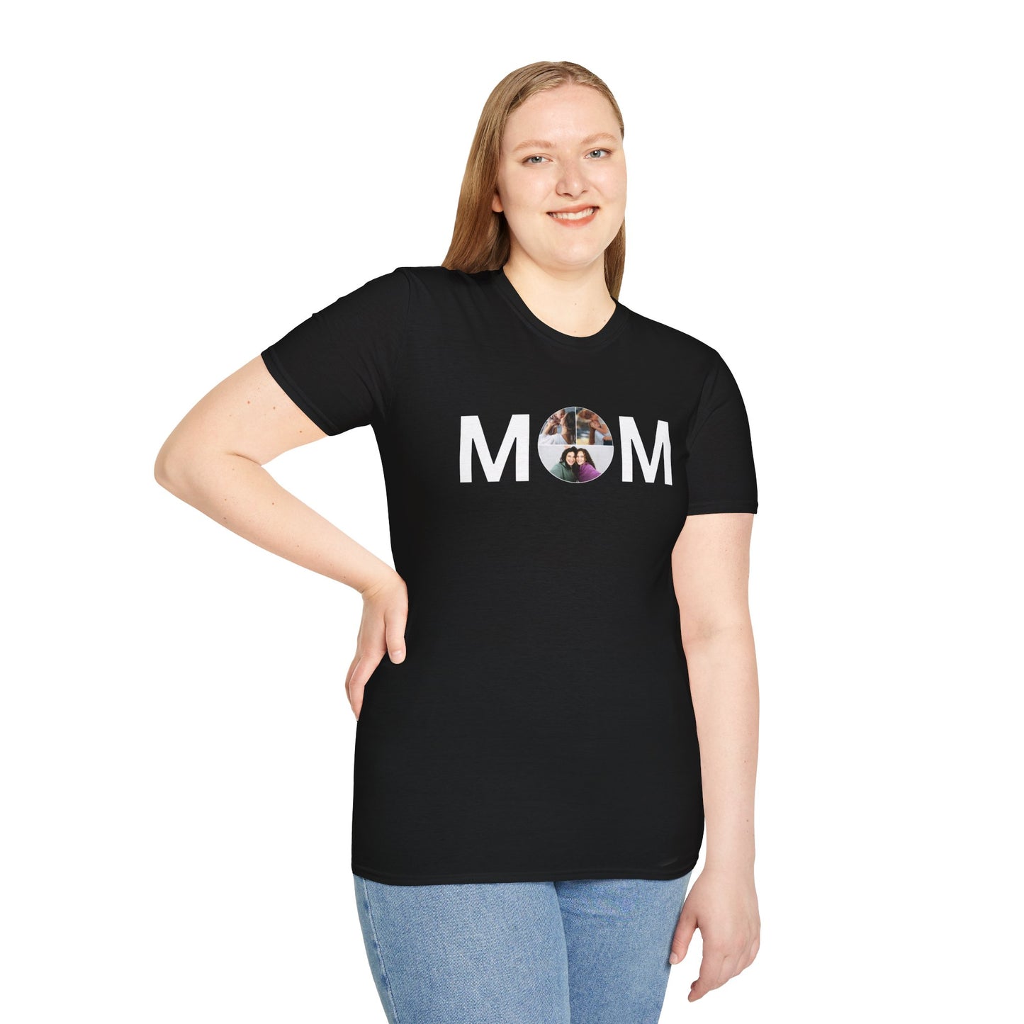Personalized MOM Photo T-Shirt | Tee for Mother's Day & Family Gifts