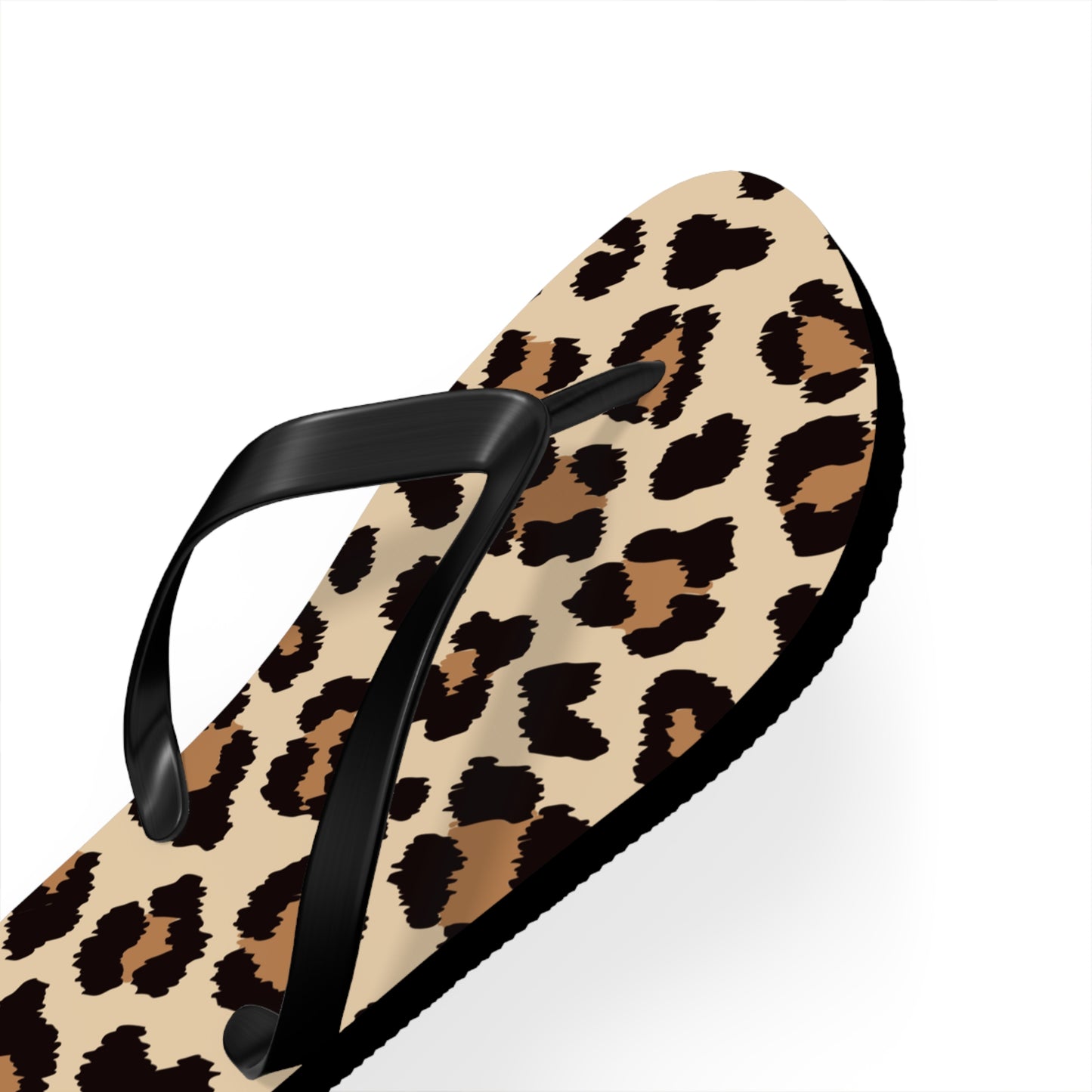 Leopard Print Flip Flops - Trendy Summer Sandals for Beach Days & Casual Outings