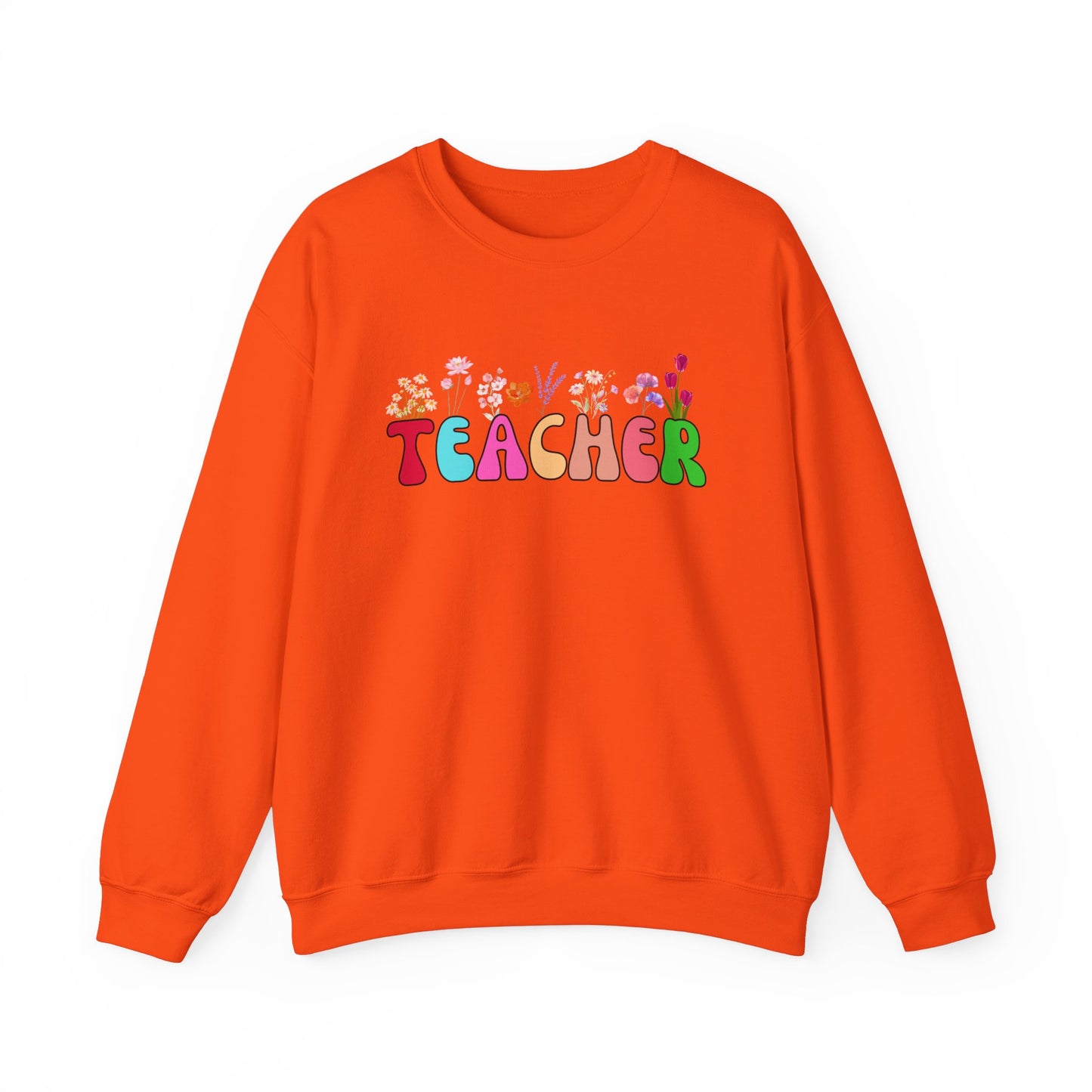 Teacher Floral Sweatshirt