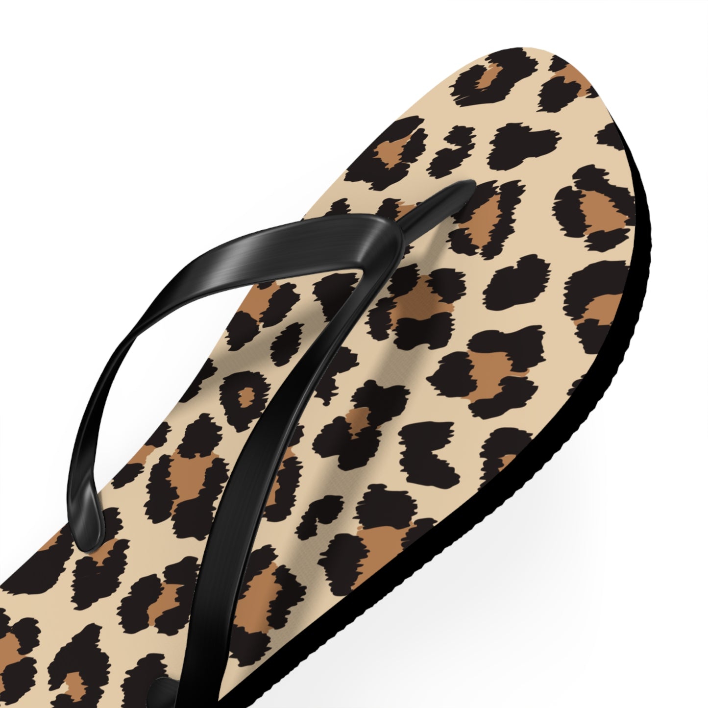 Leopard Print Flip Flops - Trendy Summer Sandals for Beach Days & Casual Outings