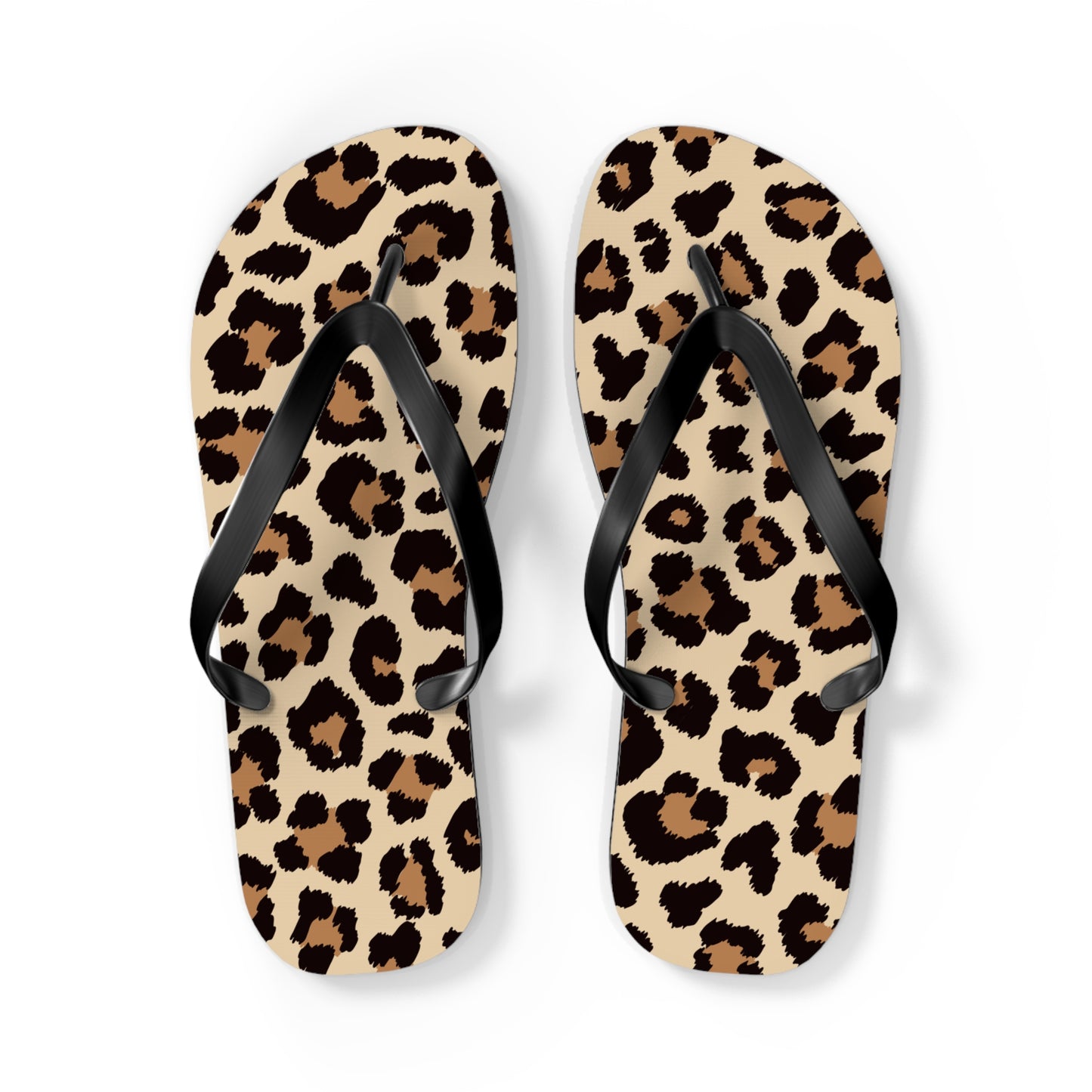Leopard Print Flip Flops - Trendy Summer Sandals for Beach Days & Casual Outings