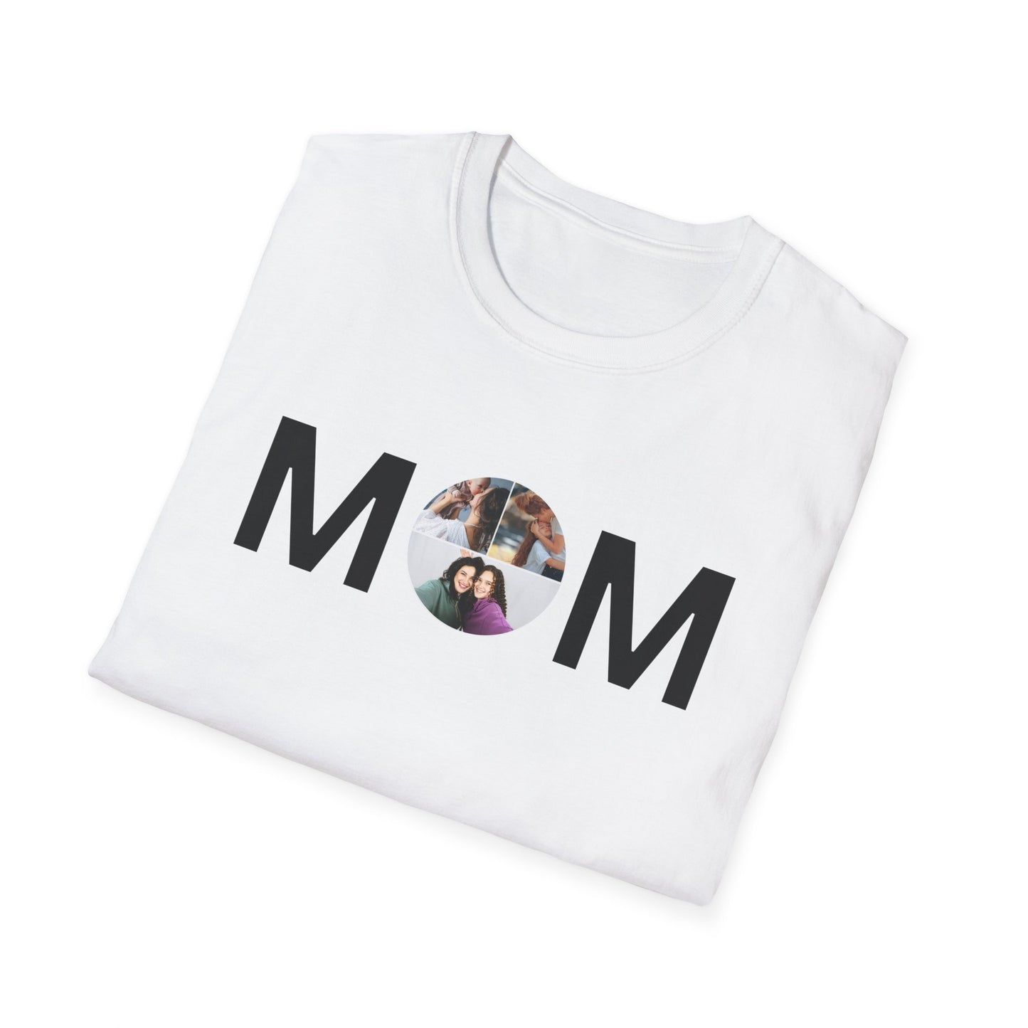 Personalized MOM Photo T-Shirt | Tee for Mother's Day & Family Gifts