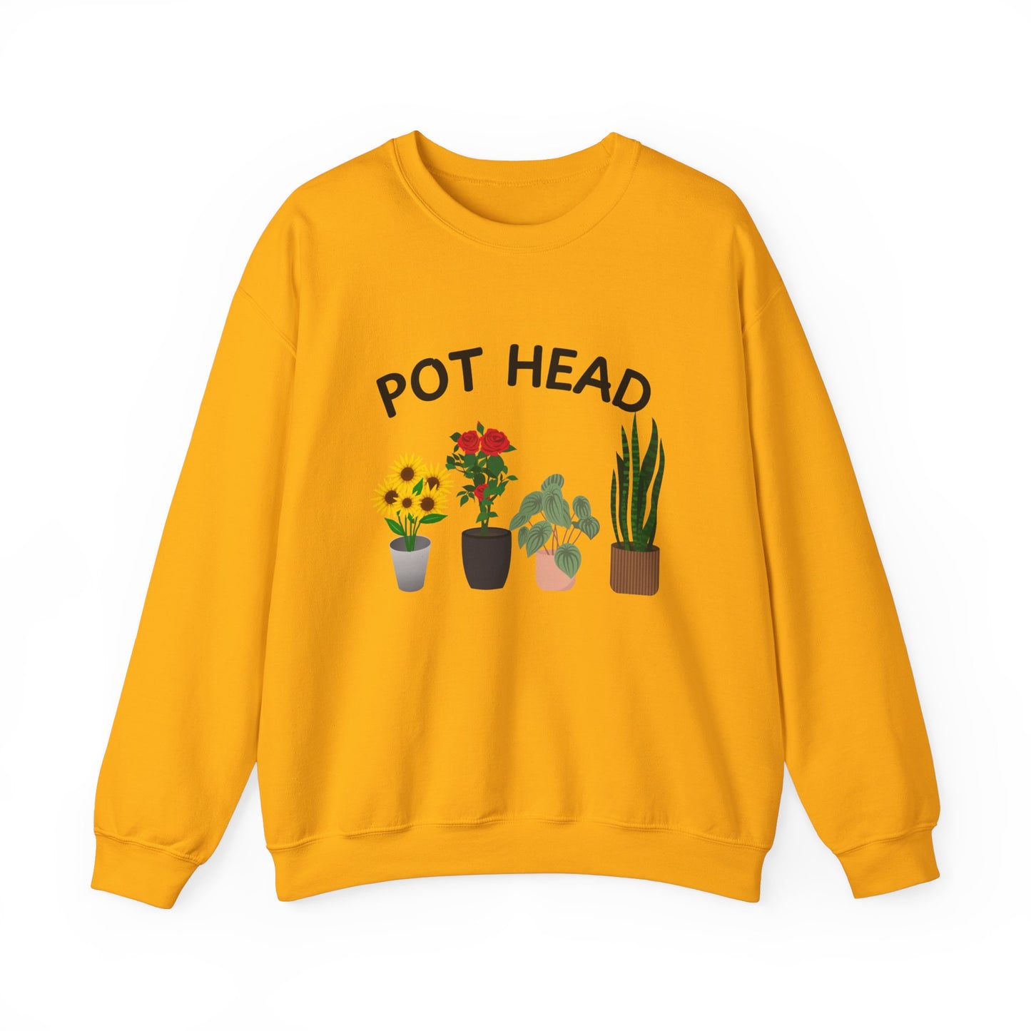 Pot Head - Funny Gardening and Plant Lover Swatshirt