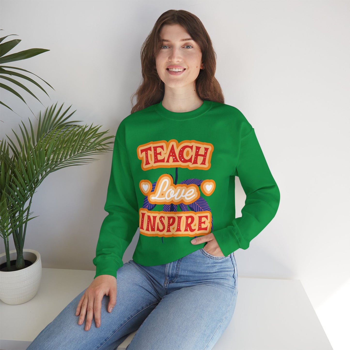 Teach Love Inspire Unisex Teacher Sweatshirt