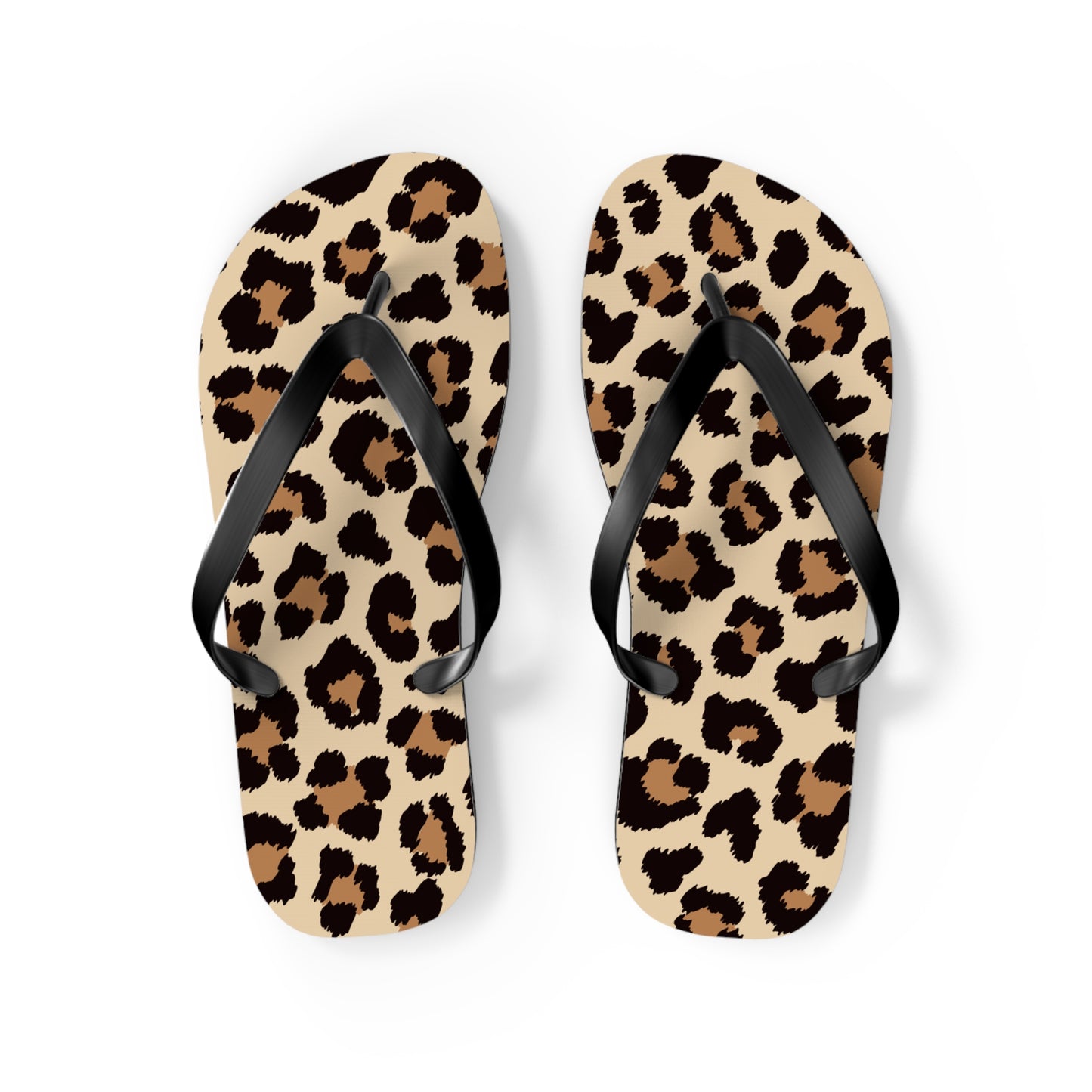 Leopard Print Flip Flops - Trendy Summer Sandals for Beach Days & Casual Outings