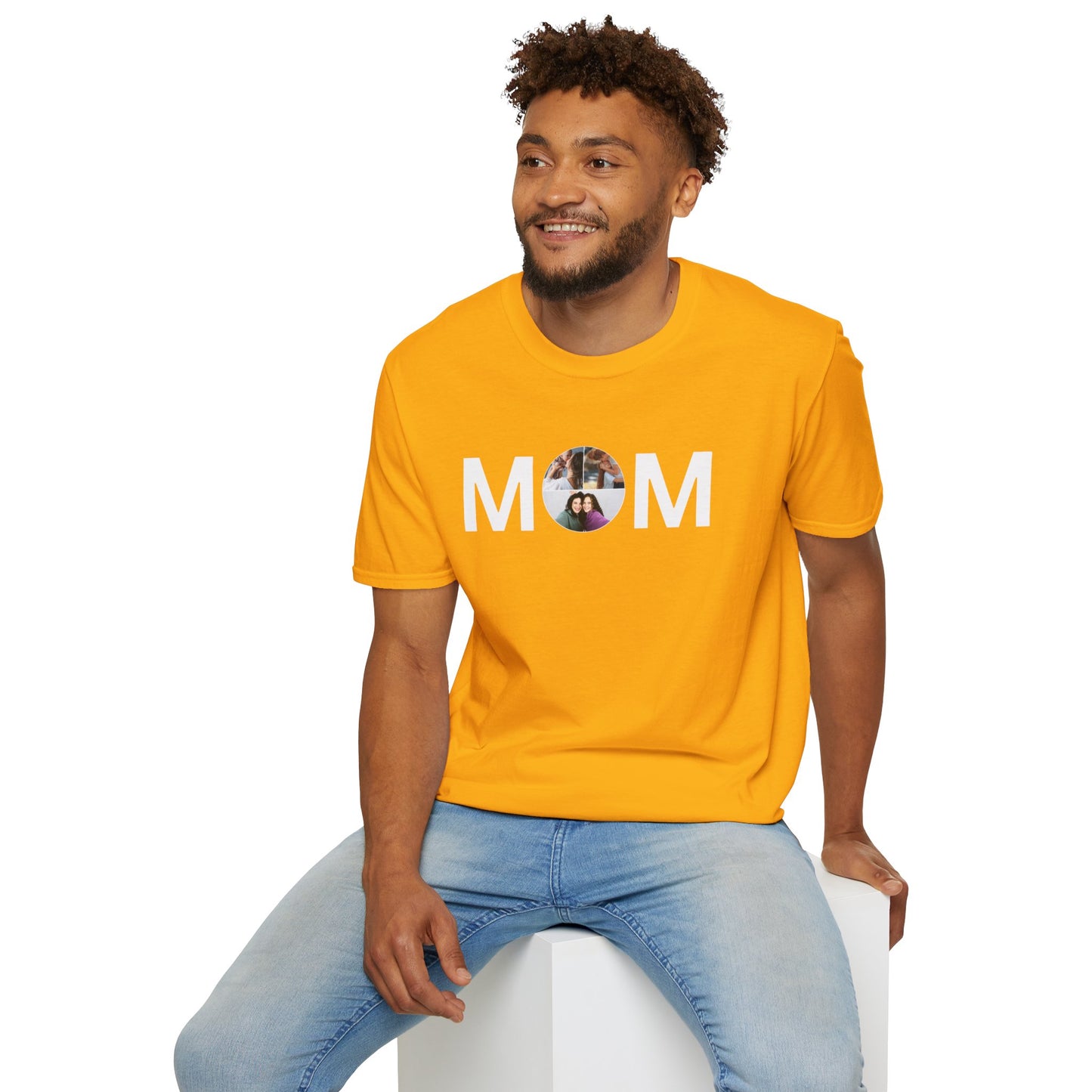Personalized MOM Photo T-Shirt | Tee for Mother's Day & Family Gifts