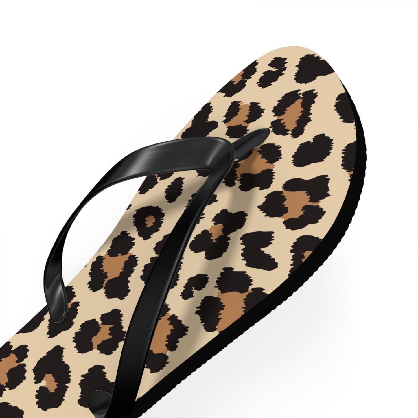 Leopard Print Flip Flops - Trendy Summer Sandals for Beach Days & Casual Outings