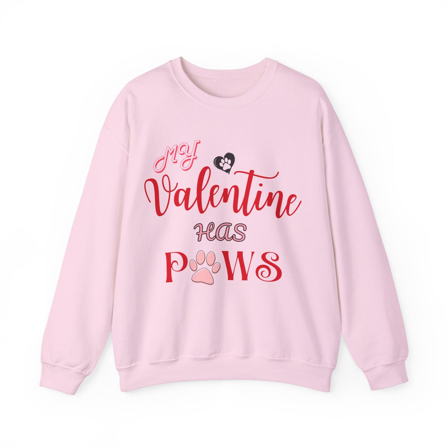 My Valentine Has Paws Valentine's Day Dog Lover Sweatshirt