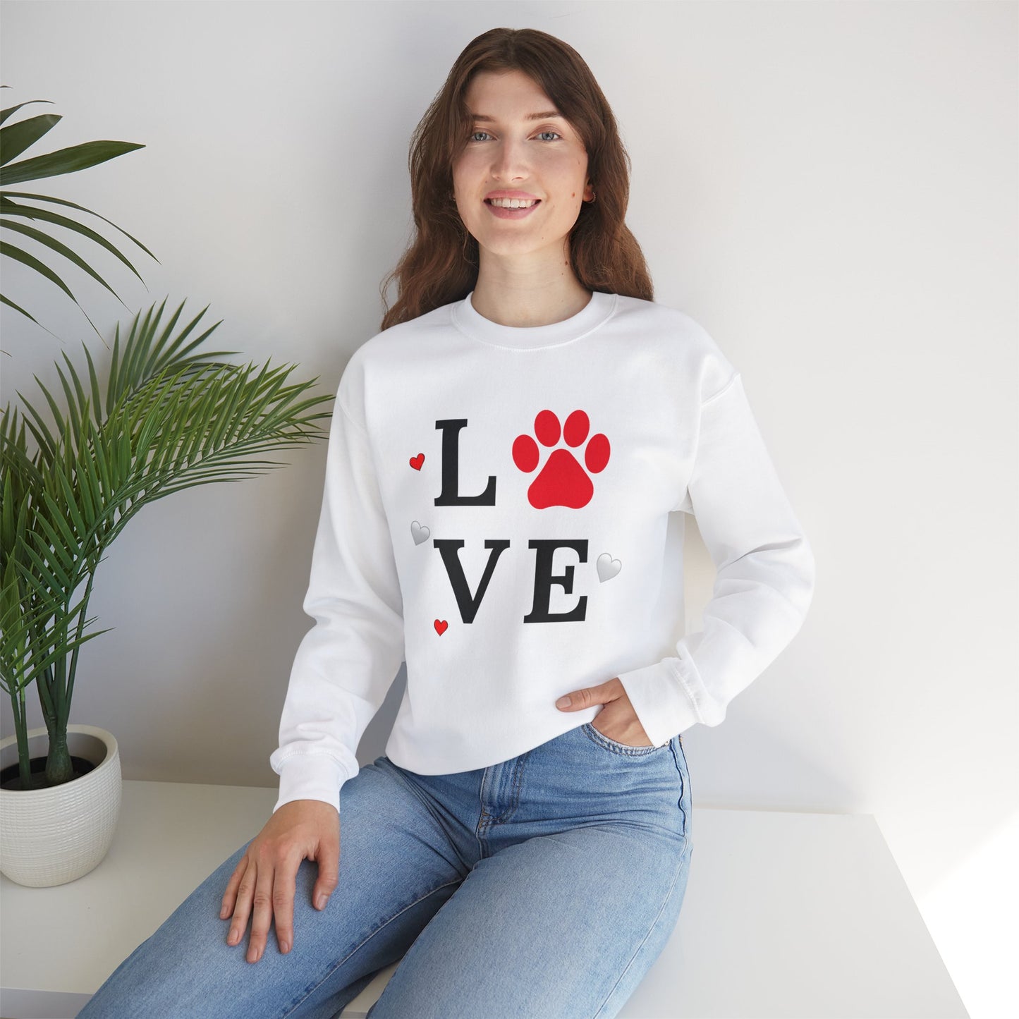Valentine's Day Dog Lover Unisex Sweatshirt