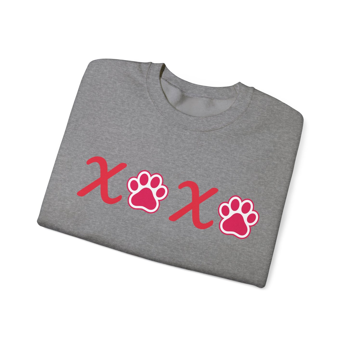 Valentine's Day Dog Lover Sweatshirt - XOXO Unisex Crewneck Sweatshirt