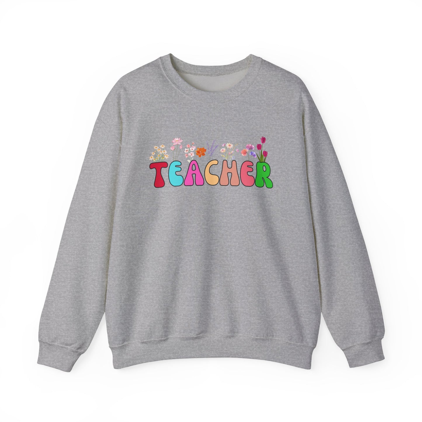 Teacher Floral Sweatshirt