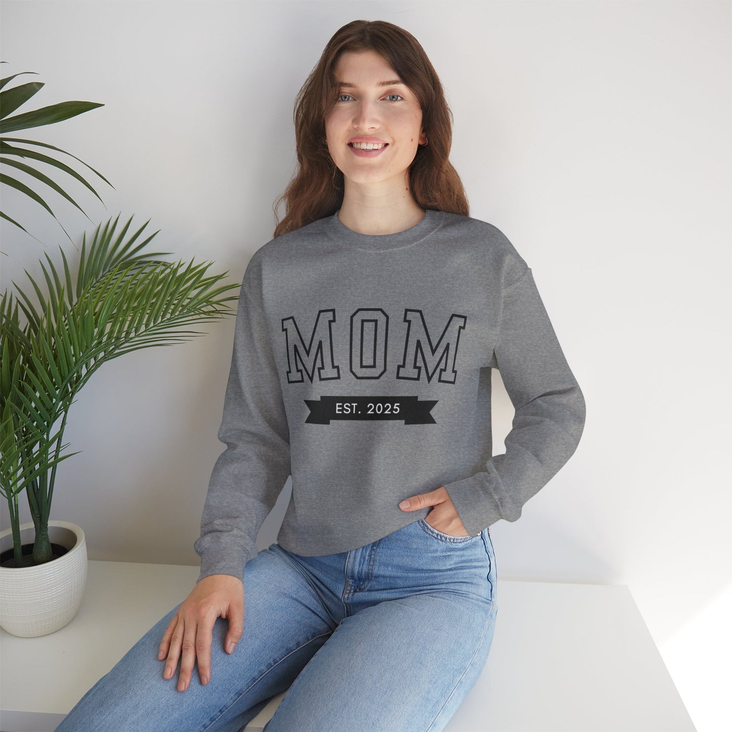 Mom Est New Mom Sweatshirt