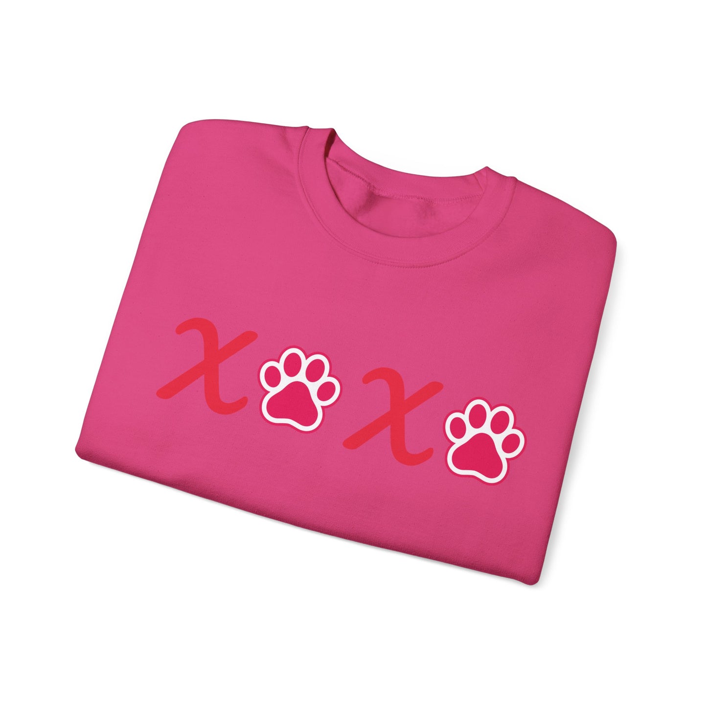 Valentine's Day Dog Lover Sweatshirt - XOXO Unisex Crewneck Sweatshirt