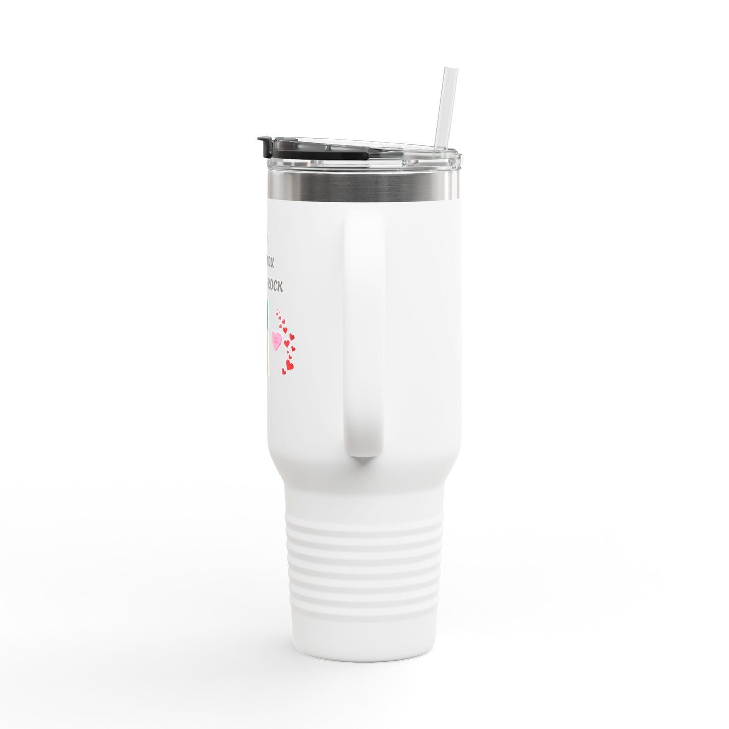Mom I Think You Rock Insulated Travel Mug - 40oz | Cute Gift for Mom