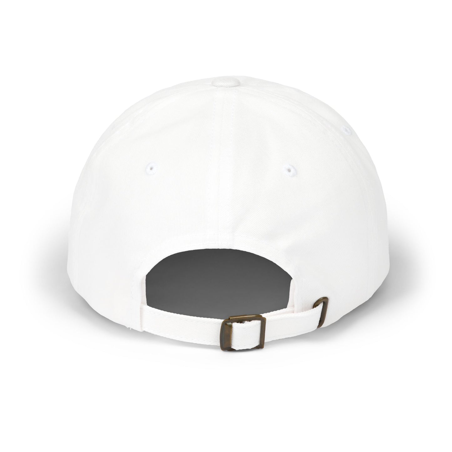 Classic White Cap with Palm Tree Embroidery