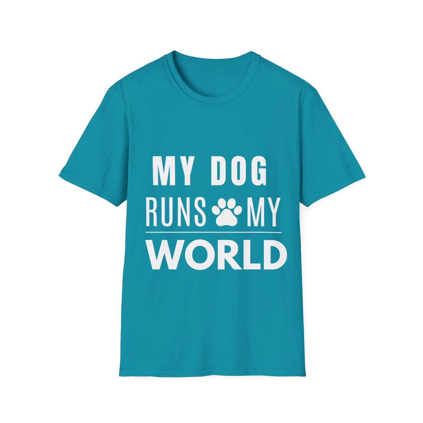 My Dog Runs My World T-Shirt