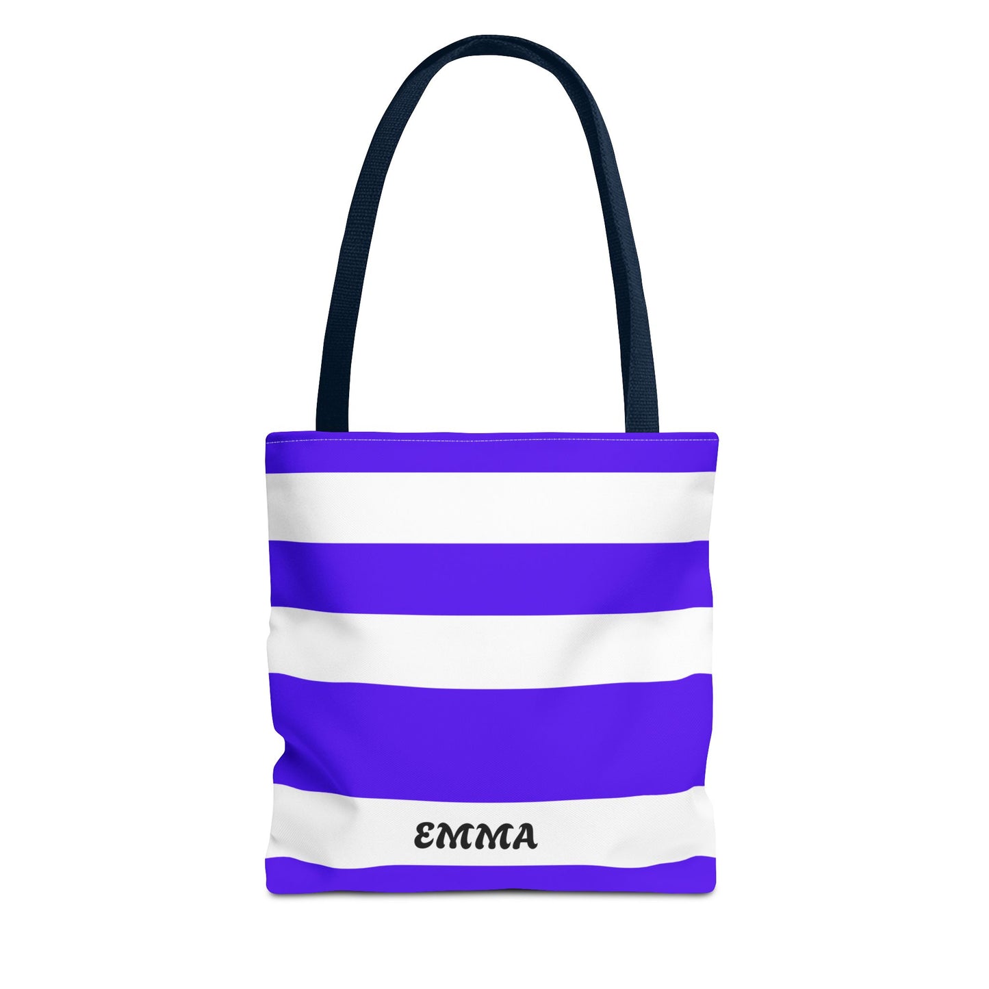 Personalized Striped Tote Bag - Custom Name Tote