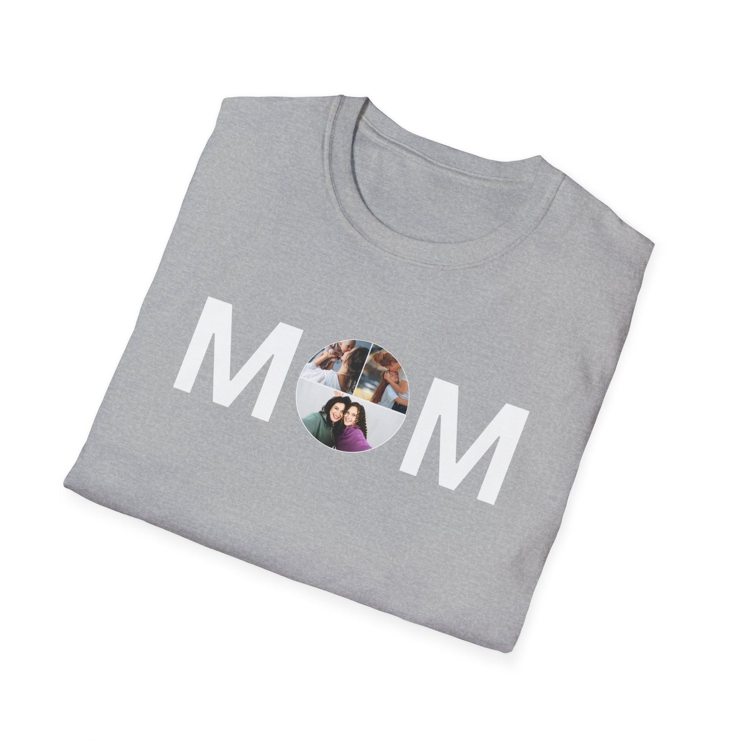 Personalized MOM Photo T-Shirt | Tee for Mother's Day & Family Gifts