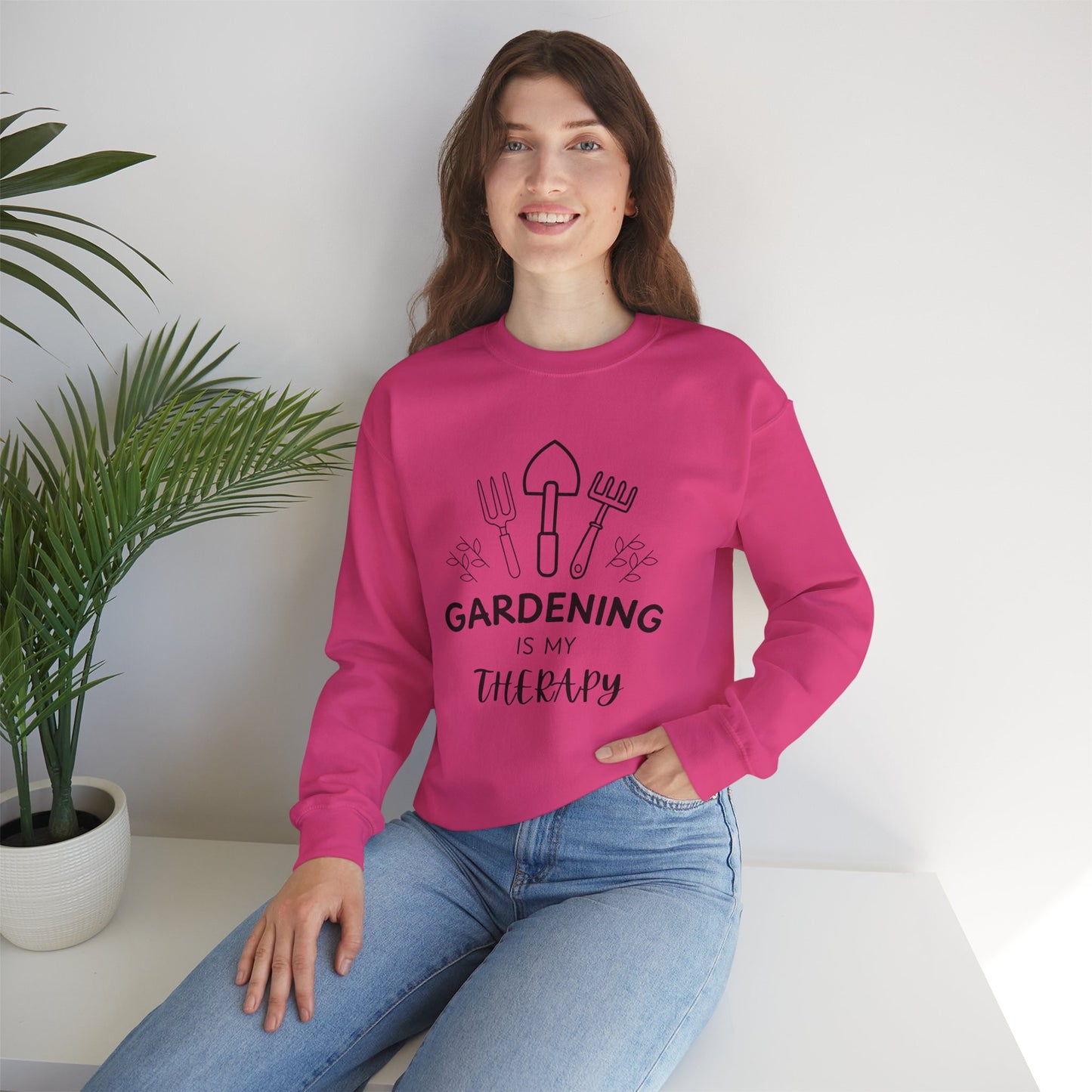 Gardening Is My Therapy - Gardening and Plant Lover Sweatshirt