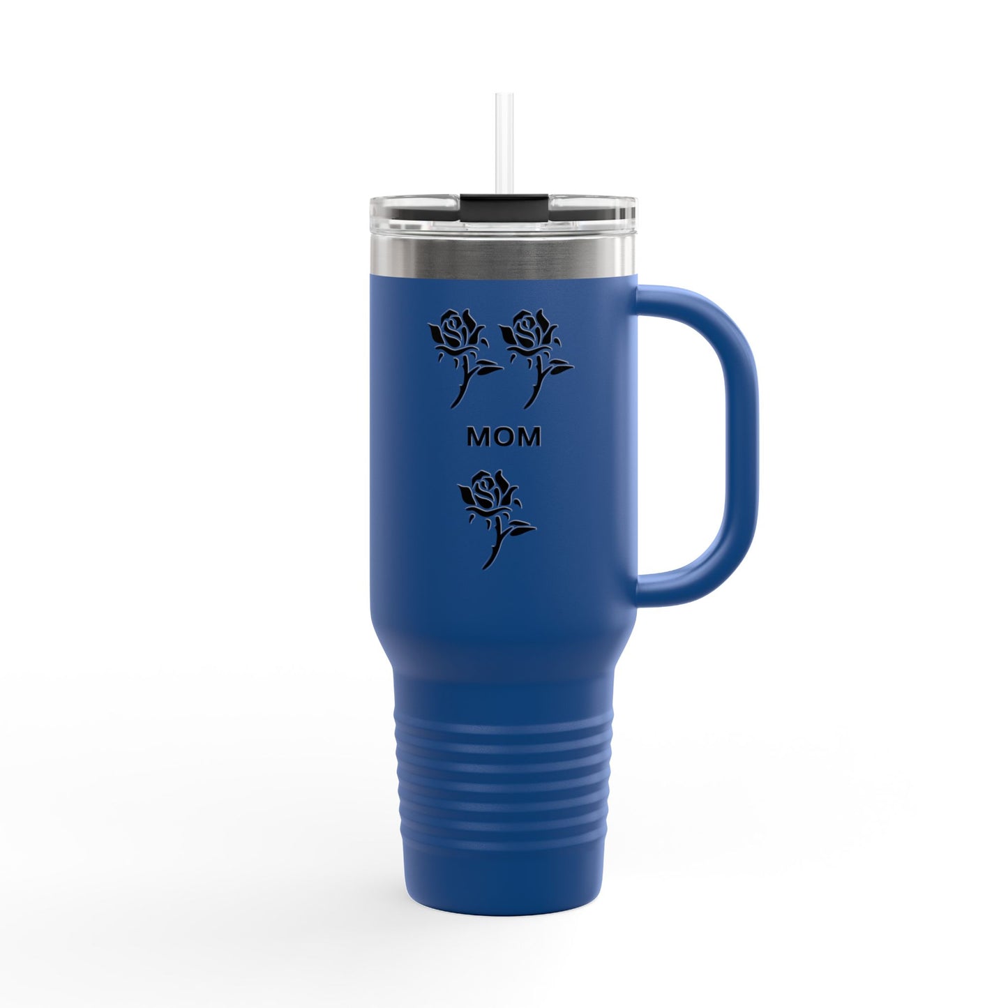 Custom Rose Mom Insulated Travel Mug - 40oz