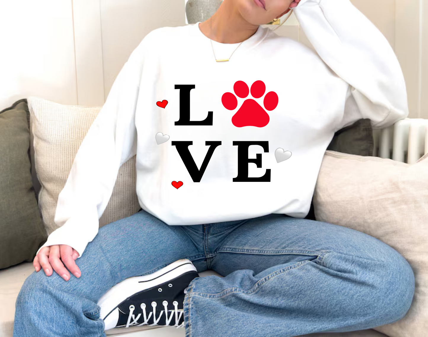 Valentine's Day Dog Lover Unisex Sweatshirt