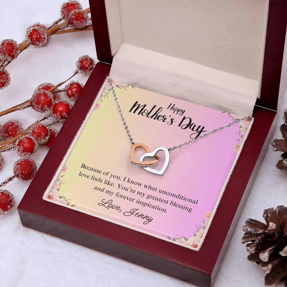 Interlocking Heart Mother's Day Necklace