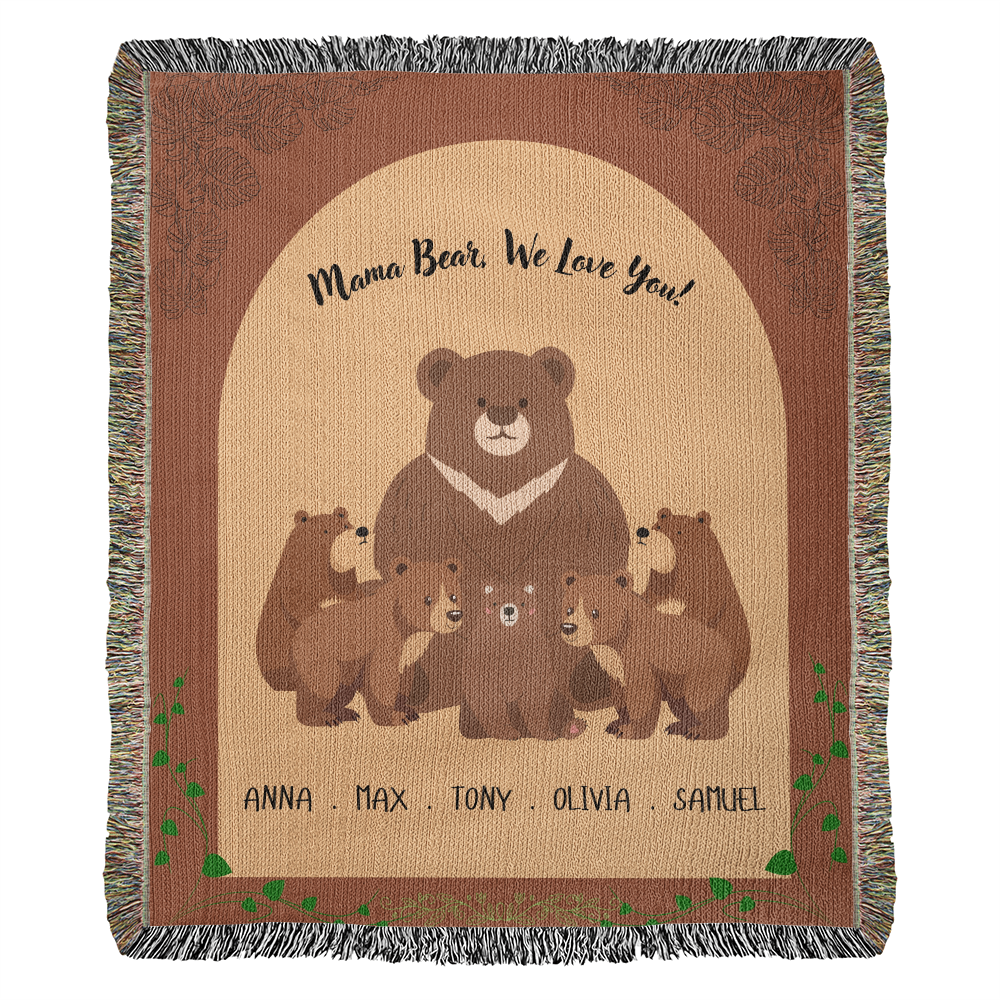 Personalized Woven Mom Blanket